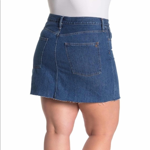 NWT Madewell Size 28 McCaren Cutout Denim Skirt - Picture 4 of 11